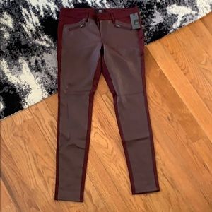 NWT MOSSIMO FAUX LEATHER LEGGINGS SIZE 6